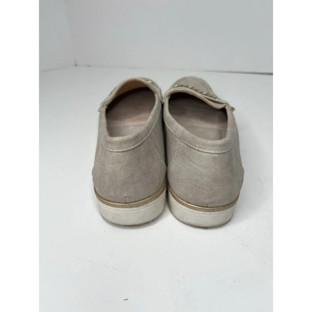New Women Patrizia Spring Step Slip On Loafer Shoes Sz 7 Gray Moccasin Neutral